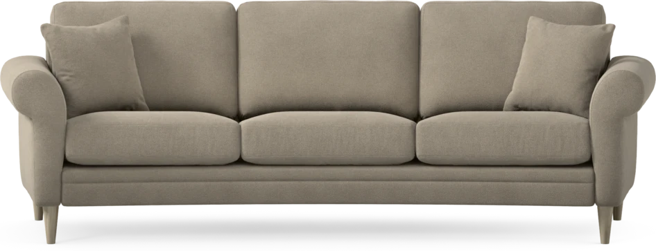 Eden - 3-sits soffa svängd - Beige