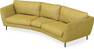 Madison - 3-sits soffa svängd, 90 cm - Gul