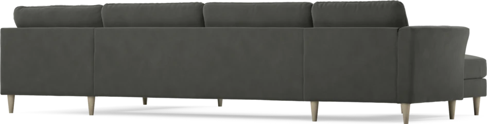 Bridge - 3-sits soffa med schäslong vänster och divan höger - Grå
