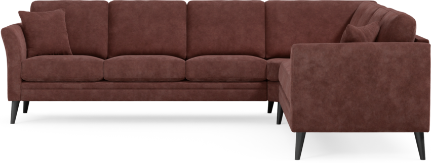 Eden - Hörnsoffa, 3+3-sits - Röd