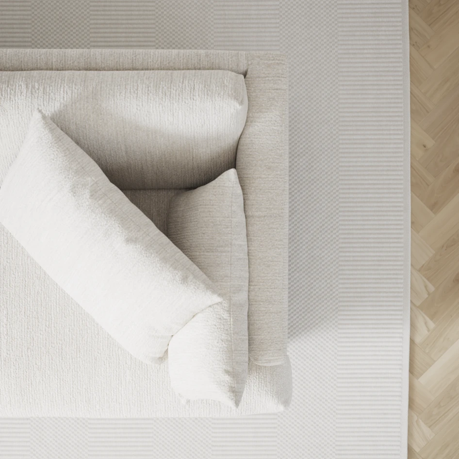 Harper - 4-sits soffa - Vit