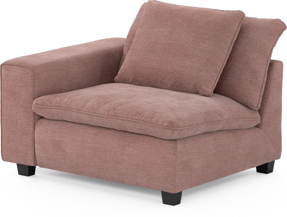 Bellora - 1-sits med armstöd vänster - Rosa