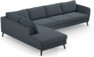 County - 3-sits soffa med divan vänster - Blå