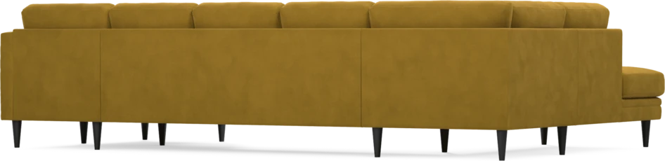 Eden - 3-sits soffa med divan vänster och schäslong höger - Gul