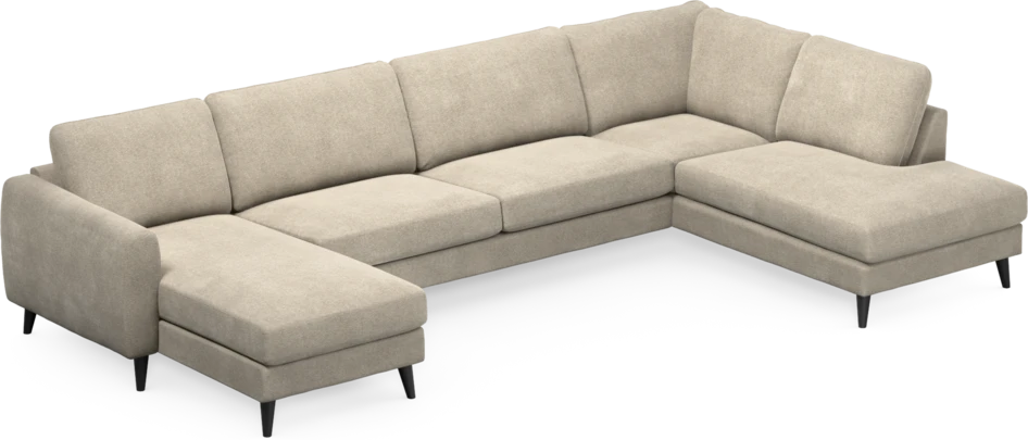 Bridge - 3-sits soffa med schäslong vänster och divan höger - Beige