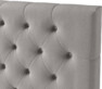Delux Pikerad XL - Sänggavel, 90-210 cm - Grå