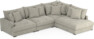 Rossi - 3-sits soffa med divan höger - Grå
