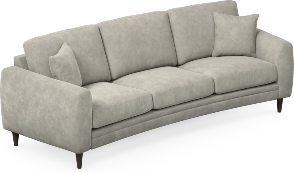 Eden - 3-sits soffa svängd - Grå