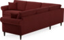 Eden - Hörnsoffa, 2,5+2,5-sits - Röd
