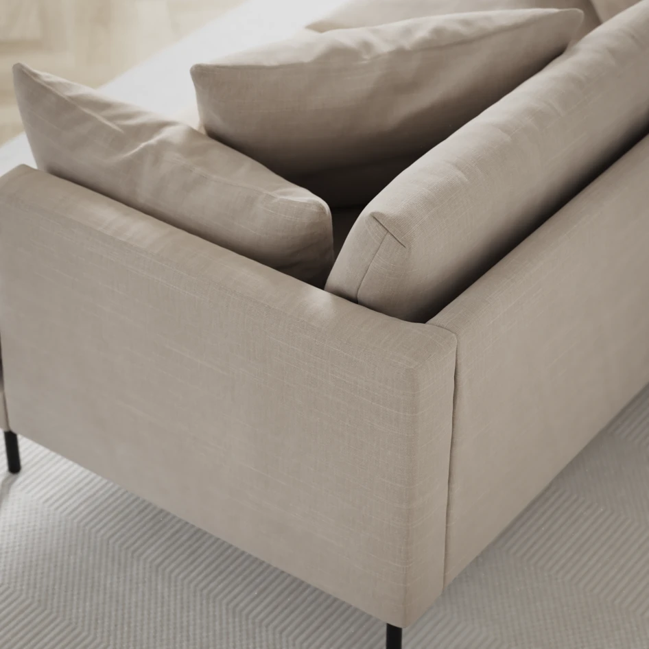 Harper - 4-sits med schäslong XL höger - Beige