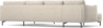 Madison Lux - 2-sits soffa med schäslong vänster och divan höger - Beige