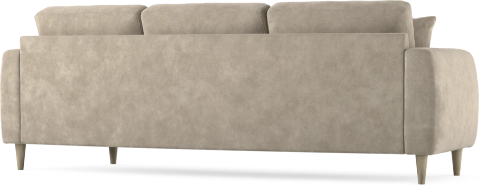 Eden - 3-sits soffa svängd - Beige