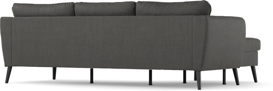 County - 3-sits soffa med flyttbar schäslong - Grå
