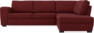 Friday - 2,5-sits soffa med divan höger - Rosa