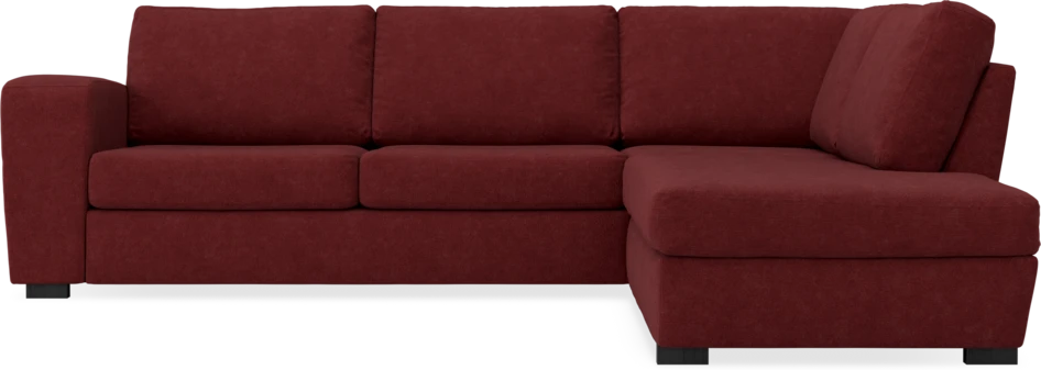Friday - 2,5-sits soffa med divan höger - Rosa