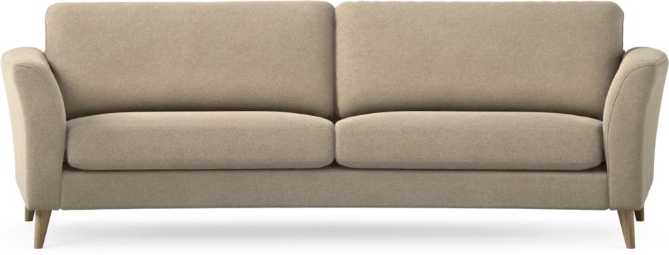 Bridge - 3-sits soffa svängd - Beige
