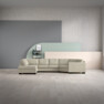 Nevada - 2-sits soffa med divan vänster och cosy hörn höger - Beige
