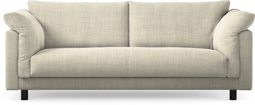Cherrie - 2,5-sits soffa, hel dyna, fast klädsel - Beige