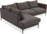 Impression Delux - 3-sits soffa med divan vänster - Grå