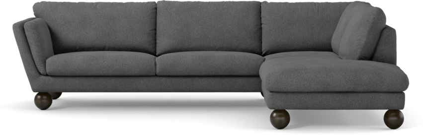 Madison Lux - 3-sits soffa med divan höger - Vit