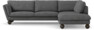 Madison Lux - 3-sits soffa med divan höger - Vit