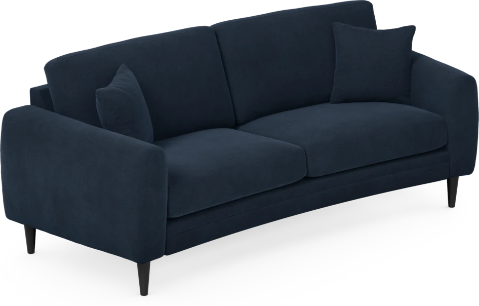Eden - 2,5-sits soffa svängd - Blå
