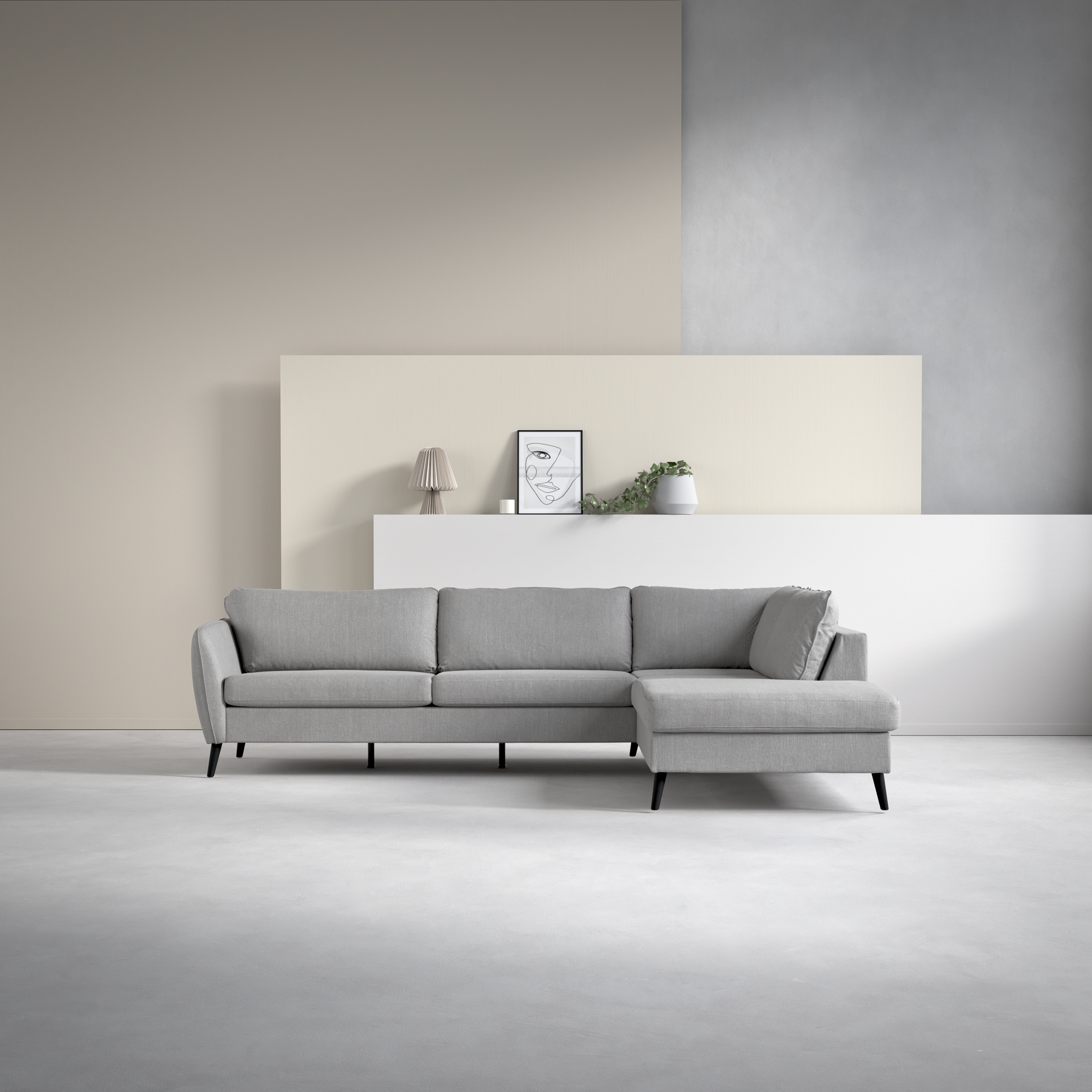 County - 2,5-sits soffa med divan höger - inspiration