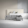 County - 2,5-sits soffa med divan höger - Grå