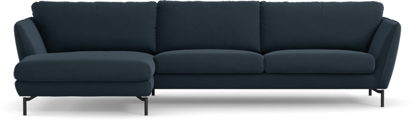 Madison Lux - 3-sits soffa med schäslong vänster - Blå