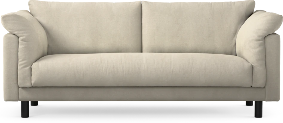 Cherrie - 2,5-sits soffa, hel dyna, fast klädsel - Vit