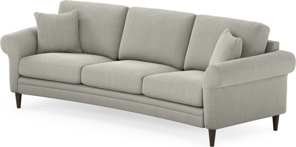 Eden - 3-sits soffa svängd - Grå