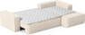 Ide - Bäddsoffa 3-sits med schäslong höger - Vit