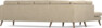 Eden - 3-sits soffa med divan - Beige
