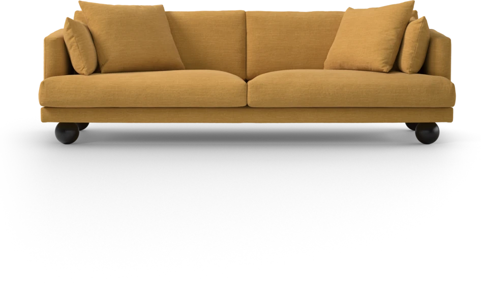 Harper - 4-sits soffa - Gul