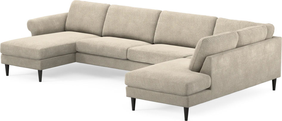 Bridge - 3-sits soffa med schäslong vänster och divan höger - Beige