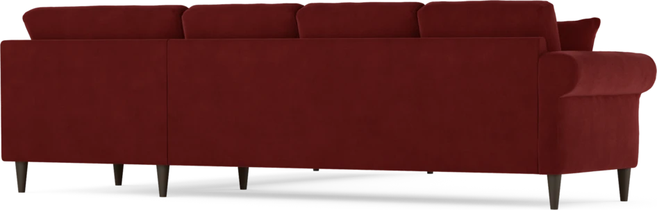 Eden - Hörnsoffa, 3+3-sits - Röd