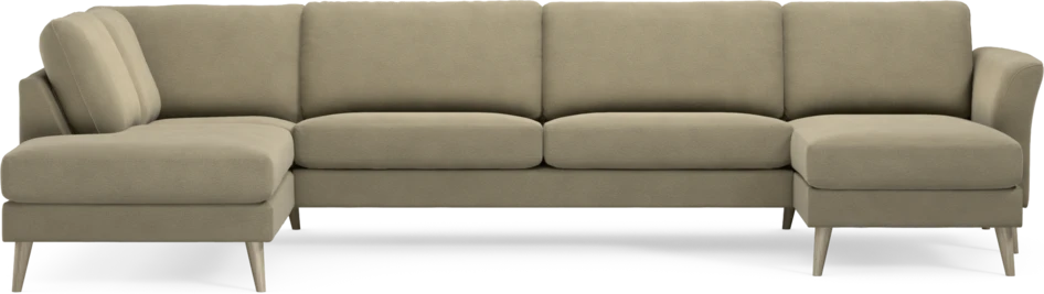 Bridge - 3-sits soffa med divan vänster och schäslong höger - Beige