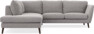 Madison - 2-sits soffa med divan vänster - Grå