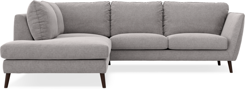 Madison - 2-sits soffa med divan vänster - Grå