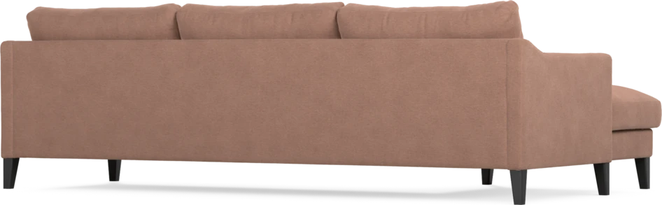 Winston - 3-sits soffa med schäslong, vändbar - Rosa