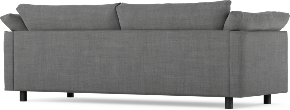Cherrie - 3-sits soffa, hel dyna, fast klädsel - Grå