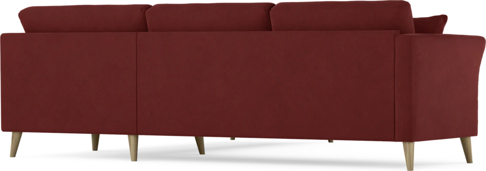 Eden - Hörnsoffa, 2,5+2,5-sits - Röd