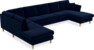 Eden - 3-sits soffa med divan vänster och schäslong höger - Blå