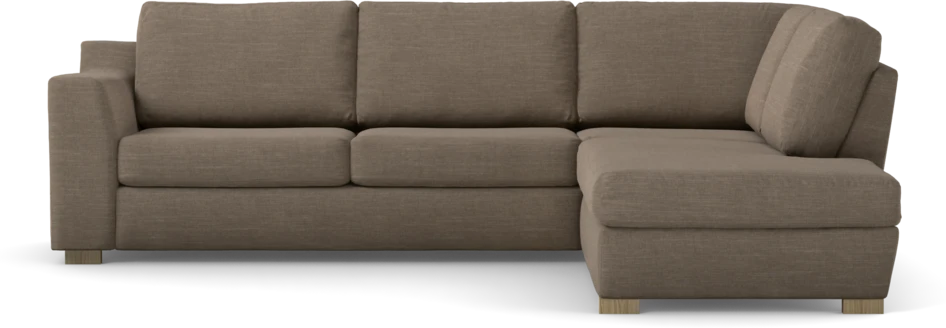 Friday - 2,5-sits soffa med divan höger - Brun