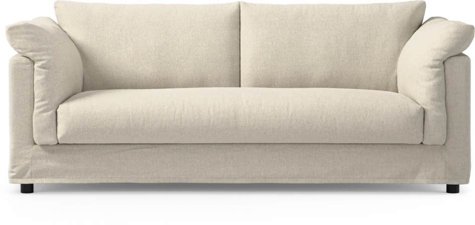Cherrie - 2,5-sits soffa, hel dyna och kappa - Beige