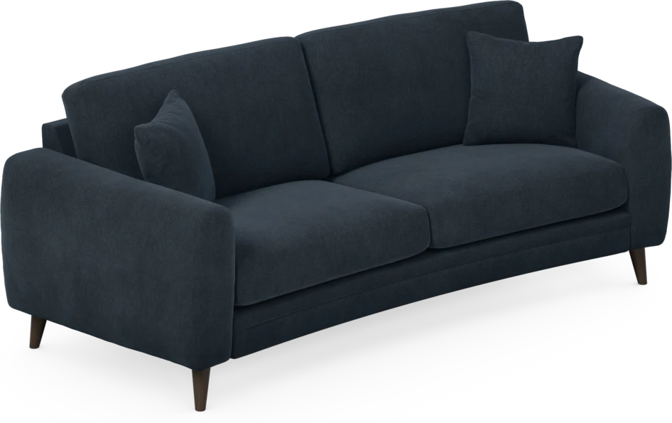 Eden - 2,5-sits soffa svängd - Blå