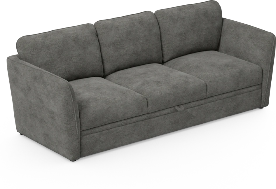 Öland - Bäddsoffa 3-sits, längsbäddad - Grå