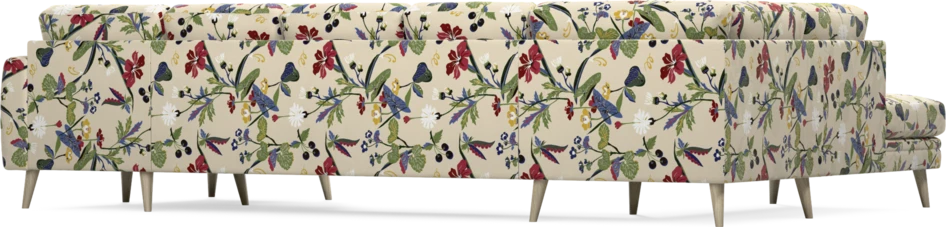 Eden - 3-sits soffa med divan vänster och schäslong höger - Flerfärgad