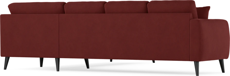 Eden - Hörnsoffa, 3+3-sits - Röd