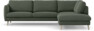 Madison Lux - 3-sits soffa med divan höger - Grön